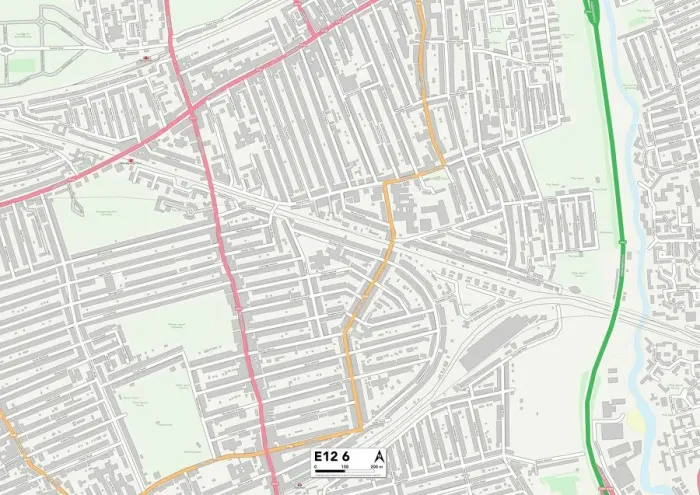 Impresión enmarcada : Newham E12 6 Map