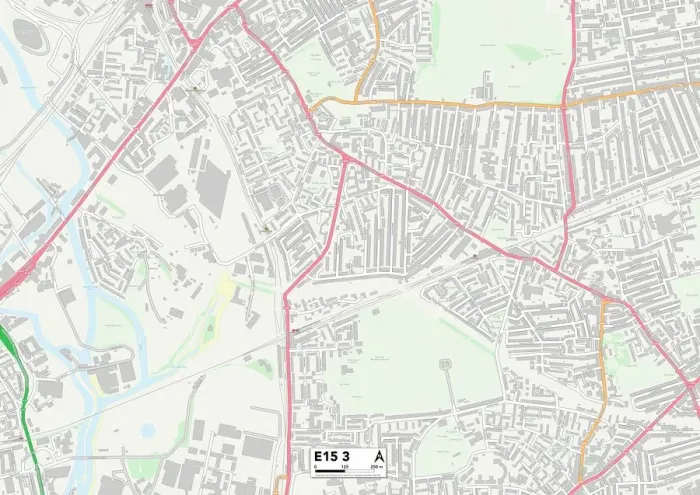 Impresión enmarcada : Newham E15 3 Map Impresión enmarcada : Newham E15 3 Map