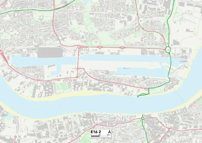Impresión enmarcada : Newham E16 2 Map
