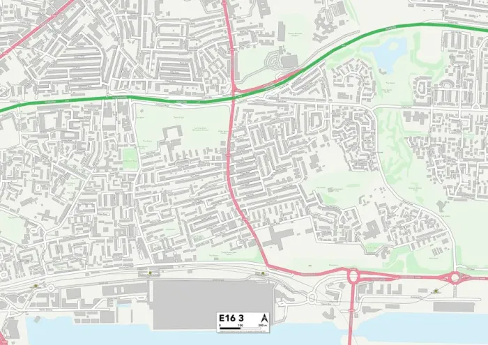 Impresión enmarcada : Newham E16 3 Map Impresión enmarcada : Newham E16 3 Map