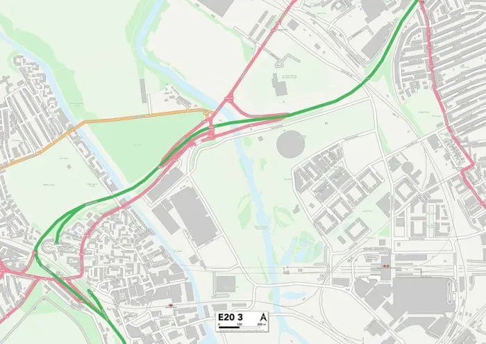 Impresión enmarcada : Newham E20 3 Map Impresión enmarcada : Newham E20 3 Map