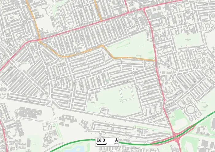 Impresión enmarcada : Newham E6 3 Map Impresión enmarcada : Newham E6 3 Map