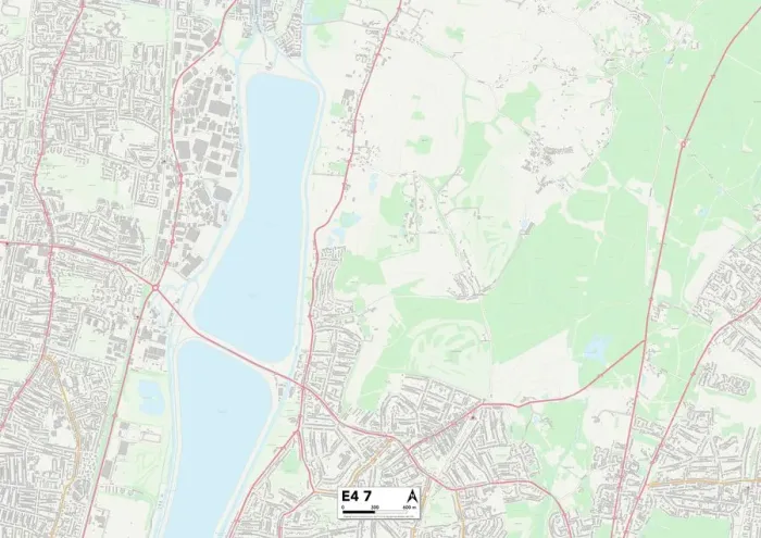 Impresión enmarcada : Waltham Forest E4 7 Map Impresión enmarcada : Waltham Forest E4 7 Map