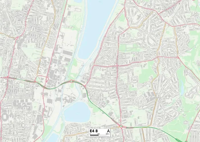 Impresión enmarcada : Waltham Forest E4 8 Map Impresión enmarcada : Waltham Forest E4 8 Map