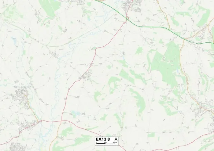 Impresión enmarcada : Exeter EX13 8 Map