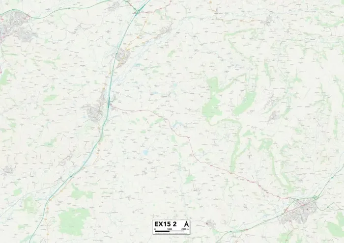 Impresión enmarcada : Exeter EX15 2 Map Impresión enmarcada : Exeter EX15 2 Map