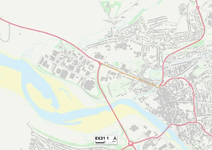 Impresión enmarcada : Exeter EX31 1 Map Impresión enmarcada : Exeter EX31 1 Map