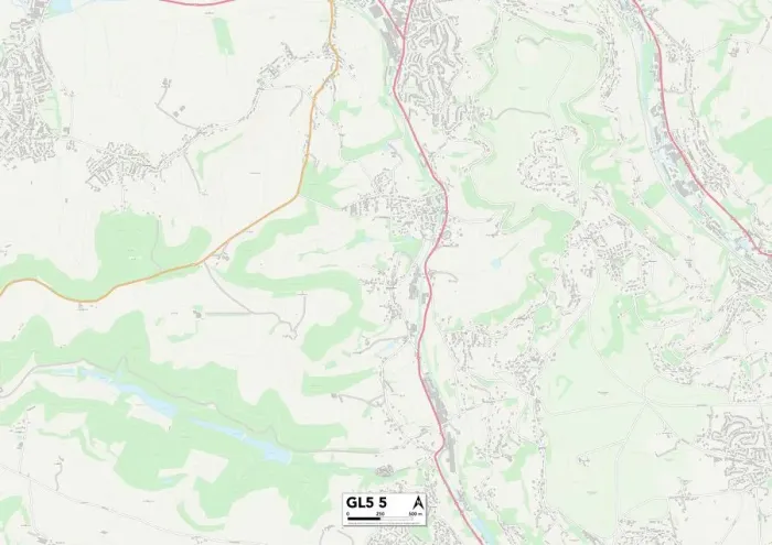 Impresión enmarcada : Stroud GL5 5 Map Impresión enmarcada : Stroud GL5 5 Map