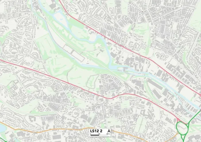 Impresión enmarcada : Leeds LS12 2 Map
