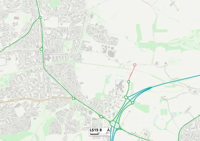 Impresión enmarcada : Leeds LS15 8 Map Impresión enmarcada : Leeds LS15 8 Map