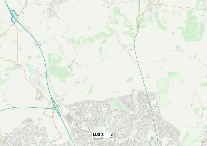 Impresión enmarcada : Luton LU3 3 Map