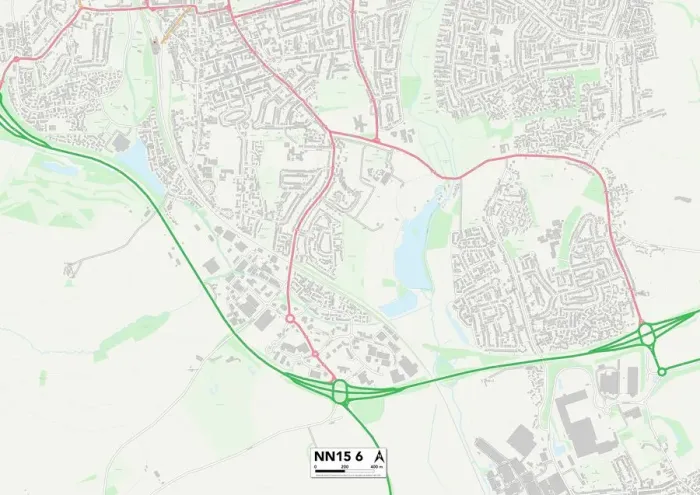 Impresión enmarcada : Kettering NN15 6 Map Impresión enmarcada : Kettering NN15 6 Map