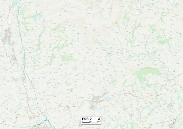 Impresión enmarcada : Fylde PR3 2 Map