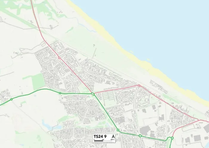 Impresión enmarcada : Hartlepool TS24 9 Map Impresión enmarcada : Hartlepool TS24 9 Map