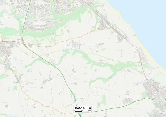 Impresión enmarcada : Hartlepool TS27 4 Map Impresión enmarcada : Hartlepool TS27 4 Map