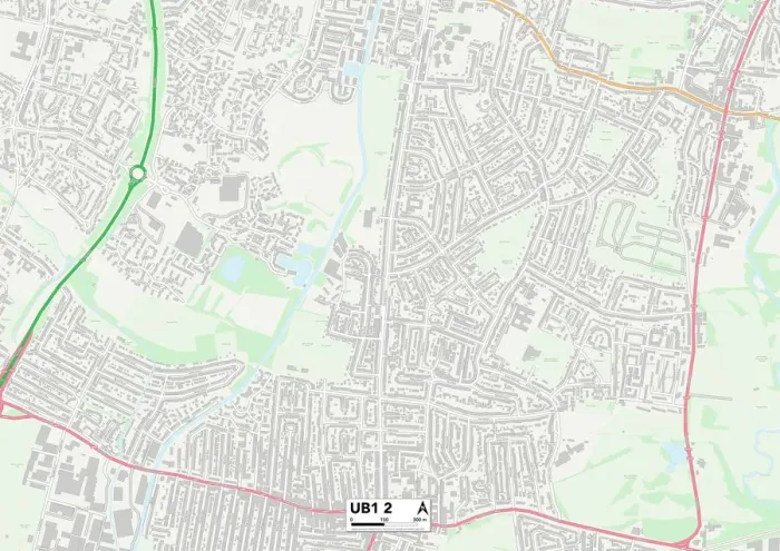 Impresión enmarcada : Ealing UB1 2 Map Impresión enmarcada : Ealing UB1 2 Map