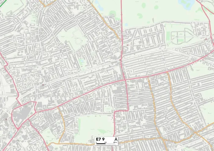 Impresión enmarcada : Newham E7 9 Map Impresión enmarcada : Newham E7 9 Map