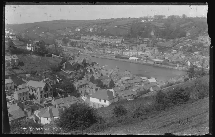 Impresión enmarcada : Looe desde West Looe Downs