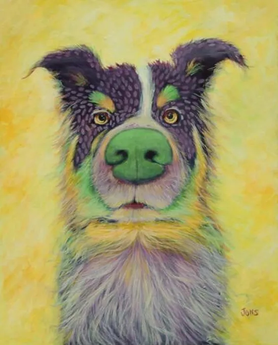 Impresión enmarcada : Bolo Rei. King Cake Acrylic en Lienzo 16x20. Perro de Carnaval de Mardi Gras Impresión enmarcada : Bolo Rei. King Cake Acrylic en Lienzo 16x20. Perro de Carnaval de Mardi Gras