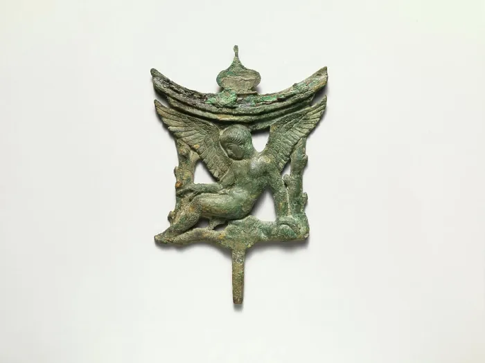 Impresión enmarcada : Soporte de bronce para un espejo del siglo IV.