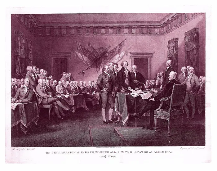 Impresión enmarcada : La Declaración de Independencia.