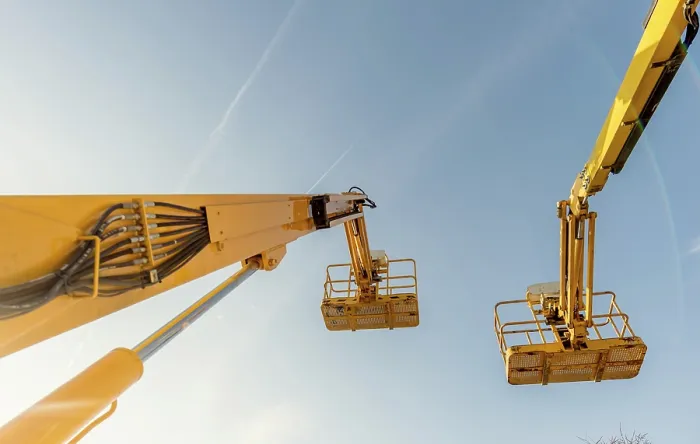 Impresión enmarcada : Plataforma de trabajo aéreo Impresión enmarcada : Plataforma de trabajo aéreo