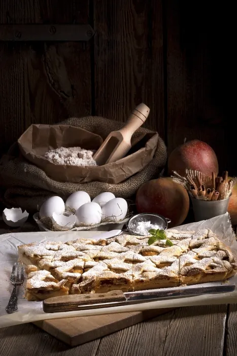 Impresión enmarcada : Torta de manzana. Impresión enmarcada : Torta de manzana.