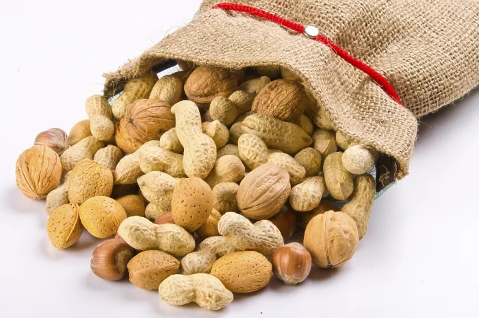 Impresión enmarcada : Frutos secos variados Impresión enmarcada : Frutos secos variados