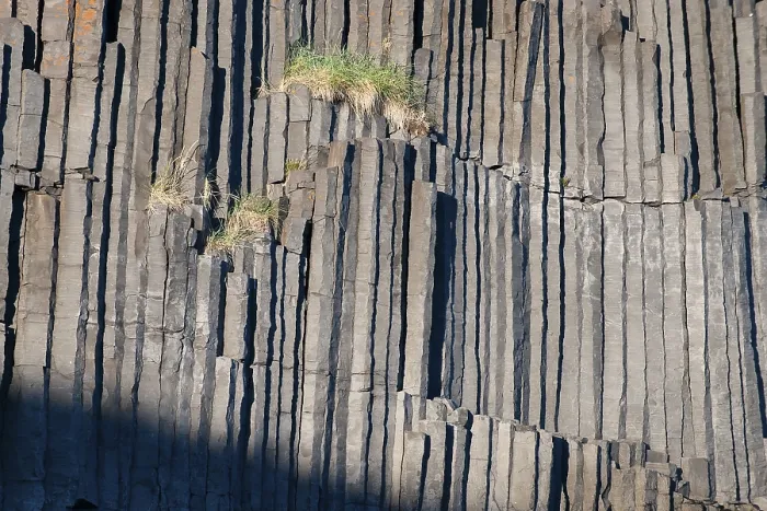 Impresión enmarcada : Columnas de basalto, basalto columnar.