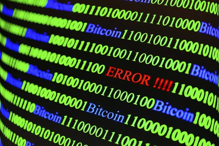 Impresión enmarcada : Código binario con letra de error. Impresión enmarcada : Código binario con letra de error.