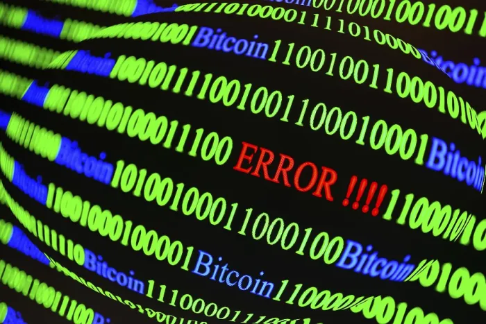 Impresión enmarcada : Código binario con letra de error. Impresión enmarcada : Código binario con letra de error.