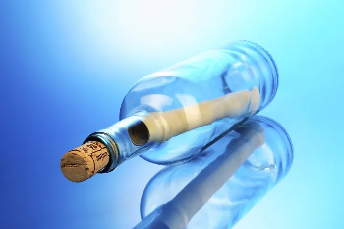 Impresión enmarcada : Mensaje de botella.