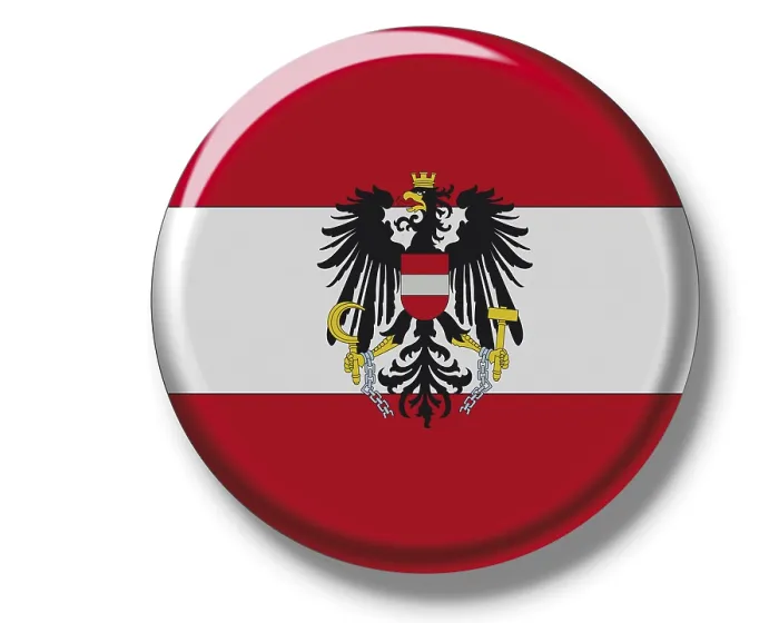 Impresión enmarcada : Bandera de Austria