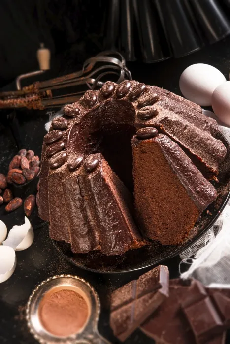 Impresión enmarcada : Pastel de chocolate.