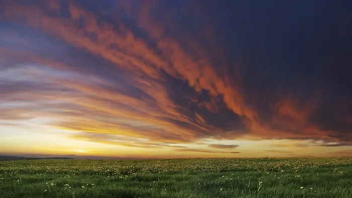 Impresión enmarcada : Frente de nubes acercándose.