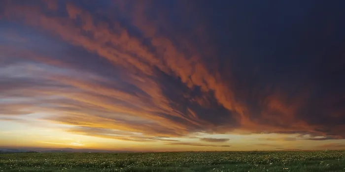 Impresión enmarcada : Frente de nubes acercándose.