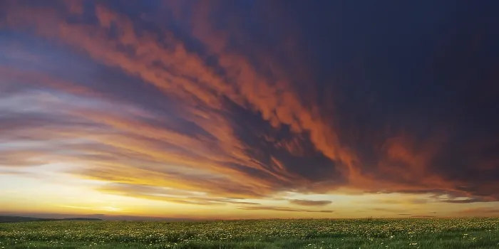 Impresión enmarcada : Frente de nubes acercándose.