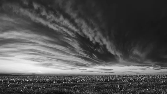 Impresión enmarcada : Frente de nubes acercándose. Impresión enmarcada : Frente de nubes acercándose.
