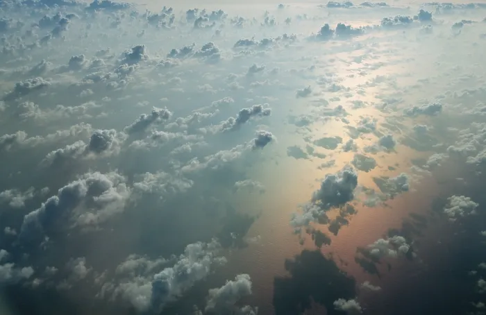 Impresión enmarcada : Nubes sobre el Mediterráneo.