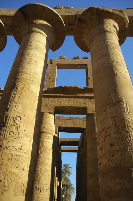Impresión enmarcada : Columnas del Complejo Templo de Karnak. Impresión enmarcada : Columnas del Complejo Templo de Karnak.