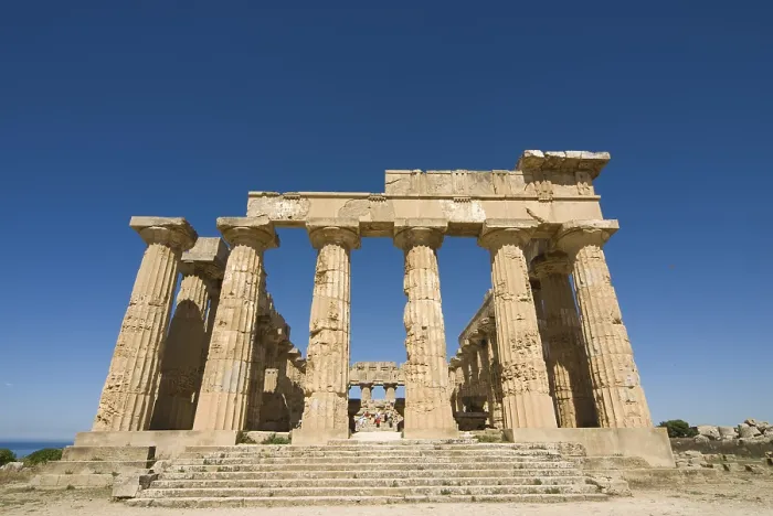 Impresión enmarcada : Columnas, Templo E (Templo de Hera)