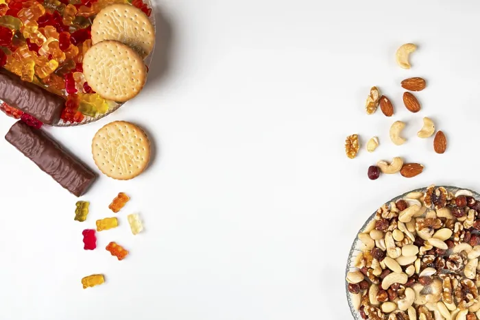 Impresión enmarcada : Comparación de poco saludable y saludable. Impresión enmarcada : Comparación de poco saludable y saludable.