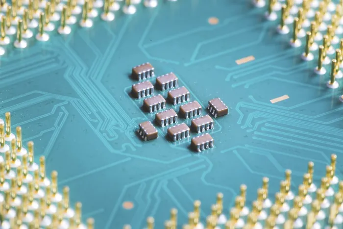Impresión enmarcada : Chip de computadora cpu, en primer plano, tecnología informática. Impresión enmarcada : Chip de computadora cpu, en primer plano, tecnología informática.