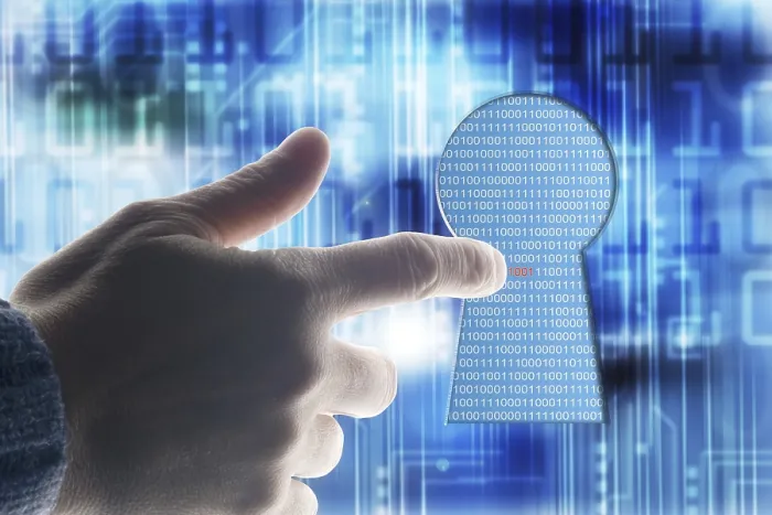 Impresión enmarcada : Concepto para romper una contraseña o código de software.
