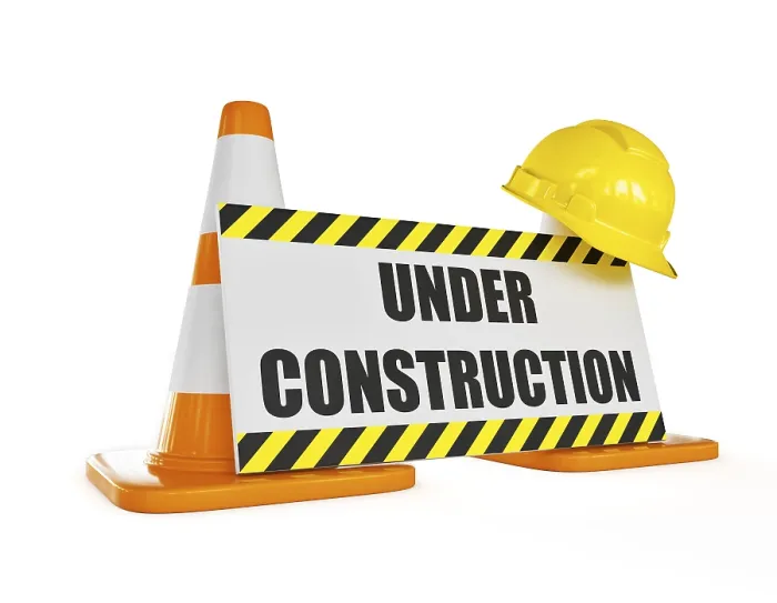 Impresión enmarcada : Fondo de concepto en construcción.