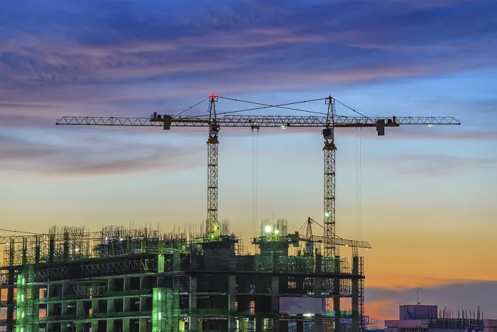 Impresión enmarcada : Sitio de construcción Impresión enmarcada : Sitio de construcción
