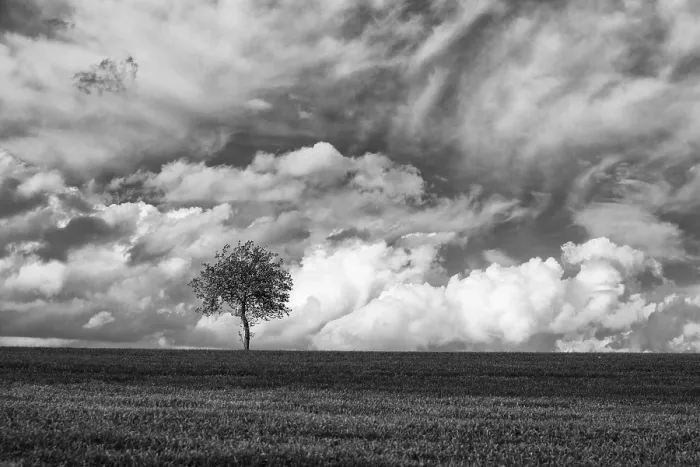 Impresión enmarcada : Formación de nubes dramática, Alemania.