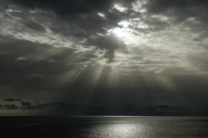 Impresión enmarcada : Formación de nubes dramática, atmósfera tormentosa.