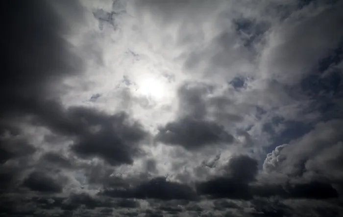 Impresión enmarcada : Nubes dramáticas, Cotes-d'Armor.