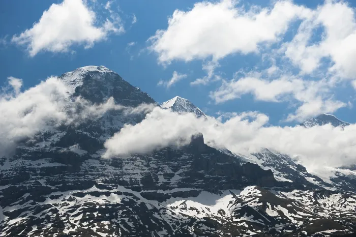 Impresión enmarcada : Eiger, cara norte del Eiger, Mönch.